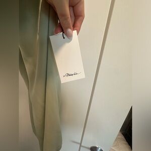 3.1 Phillip Lim Crepe Back Satin Twisted Halter Dress